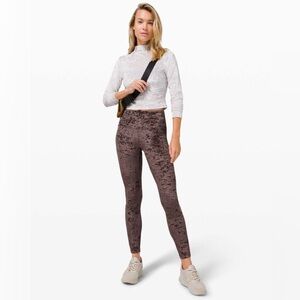 Lululemon Wunder Lounge Crushed Velvet leggings